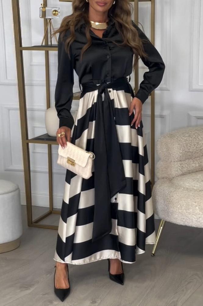 LP | Maxi striped dress with a chic look