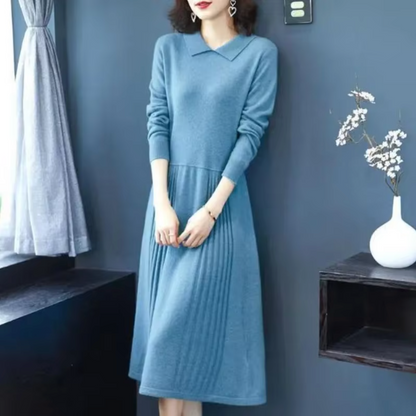 LP | Knit dress with collar