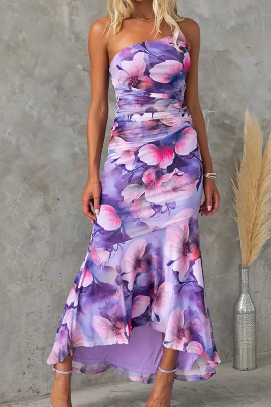 LP | Women's Asymmetrical Floral Dress