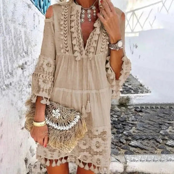 Mc | Boho lace mini dress
