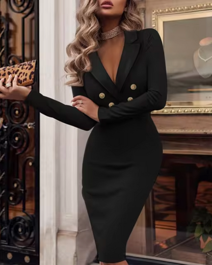 LP | Elegant Dress with V-neckline