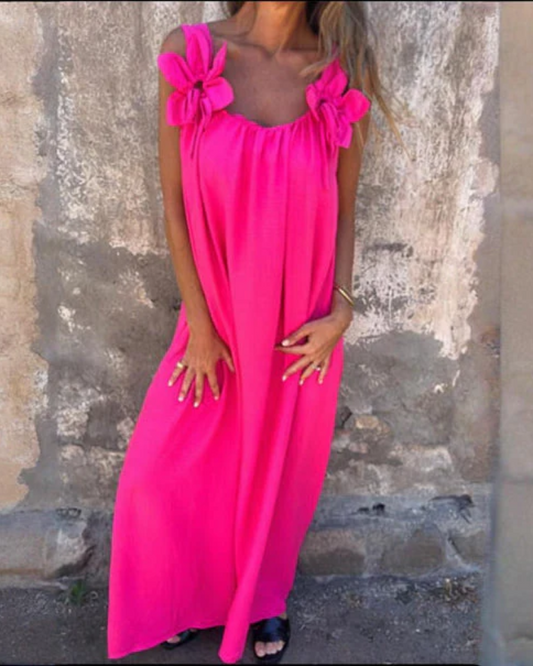 LD Long flowered dress