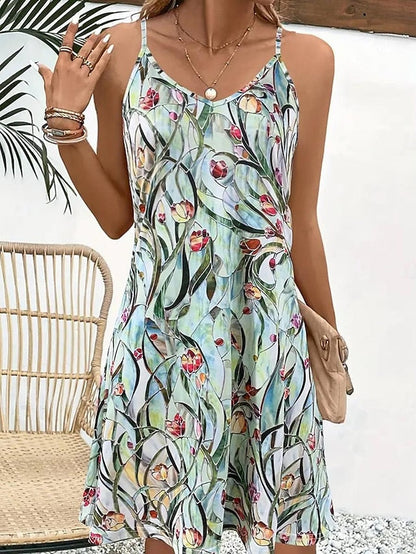 LP | Strapless dress with floral print