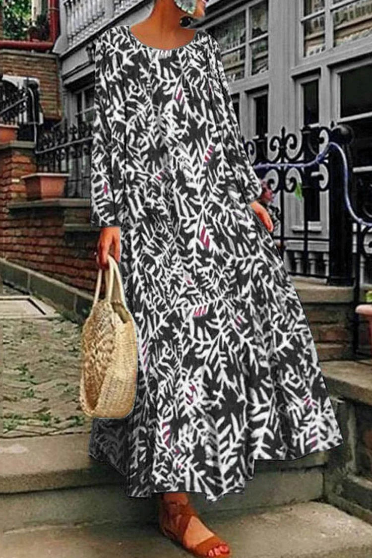 Summer dress with print