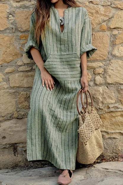 LP | Vintage striped cotton dress