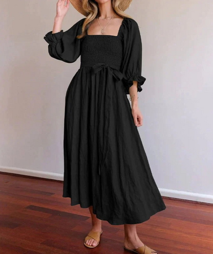 LP | Multi-piece dress with ruffled lantern sleeves