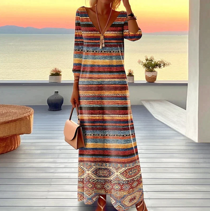 LP | Vintage striped print dresses