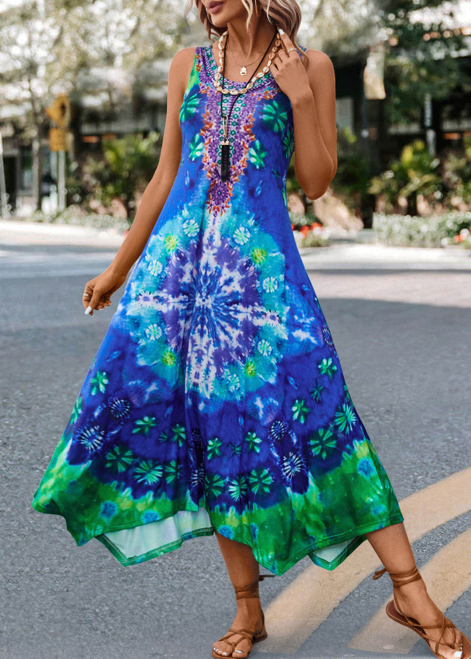 LP | Multicolor print dress