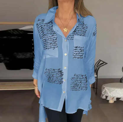 Helena - Elegant, comfortable button-down blouse