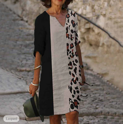 LP | V-neck dress with fun print