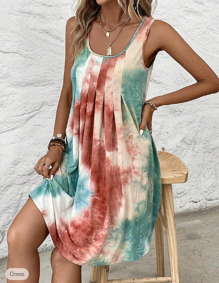 LP | Colorful tie dye dress