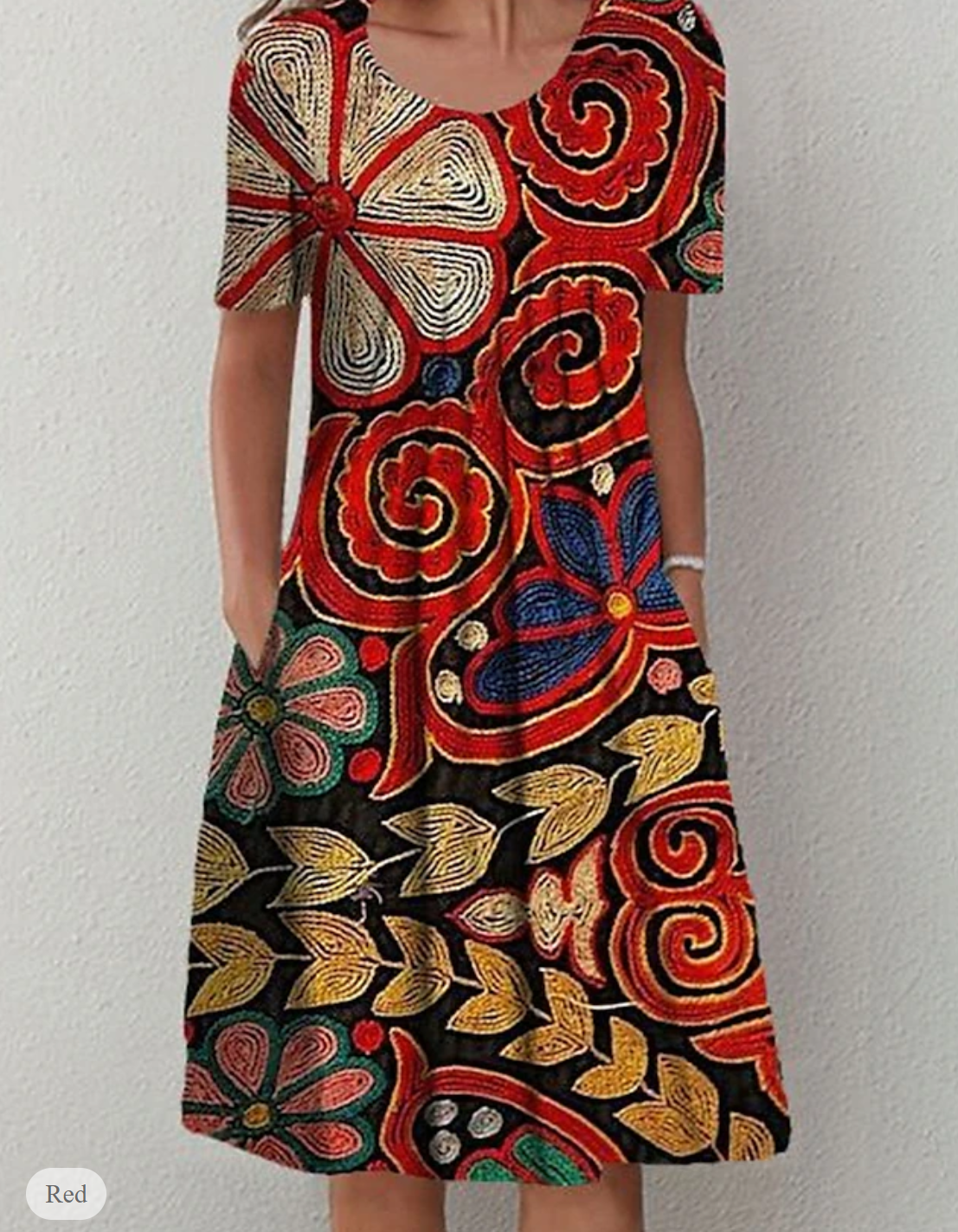 LP | Spring dress with print