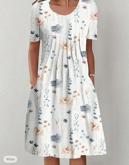 LP | Spring dress with print
