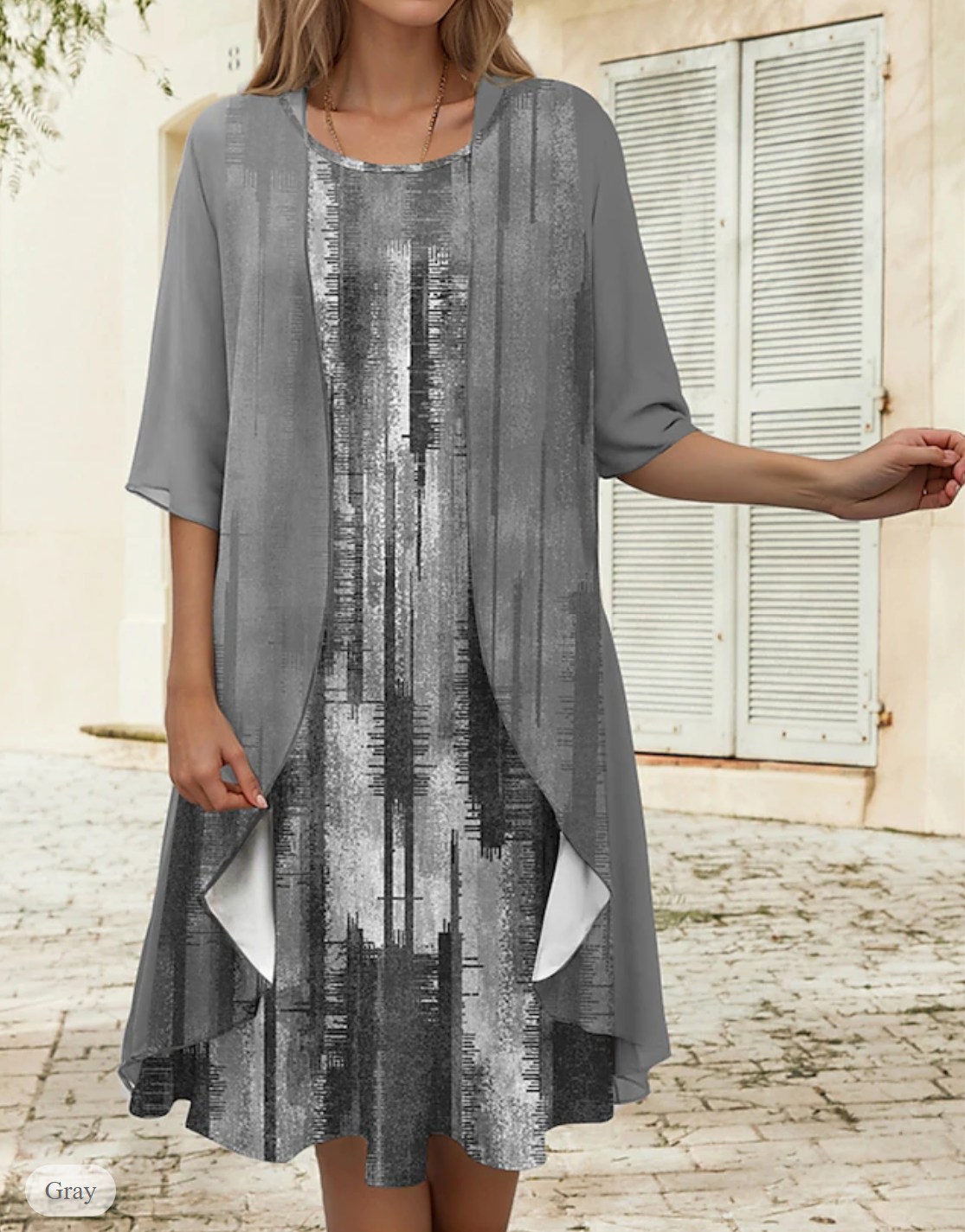 LP | Two-piece linen dress