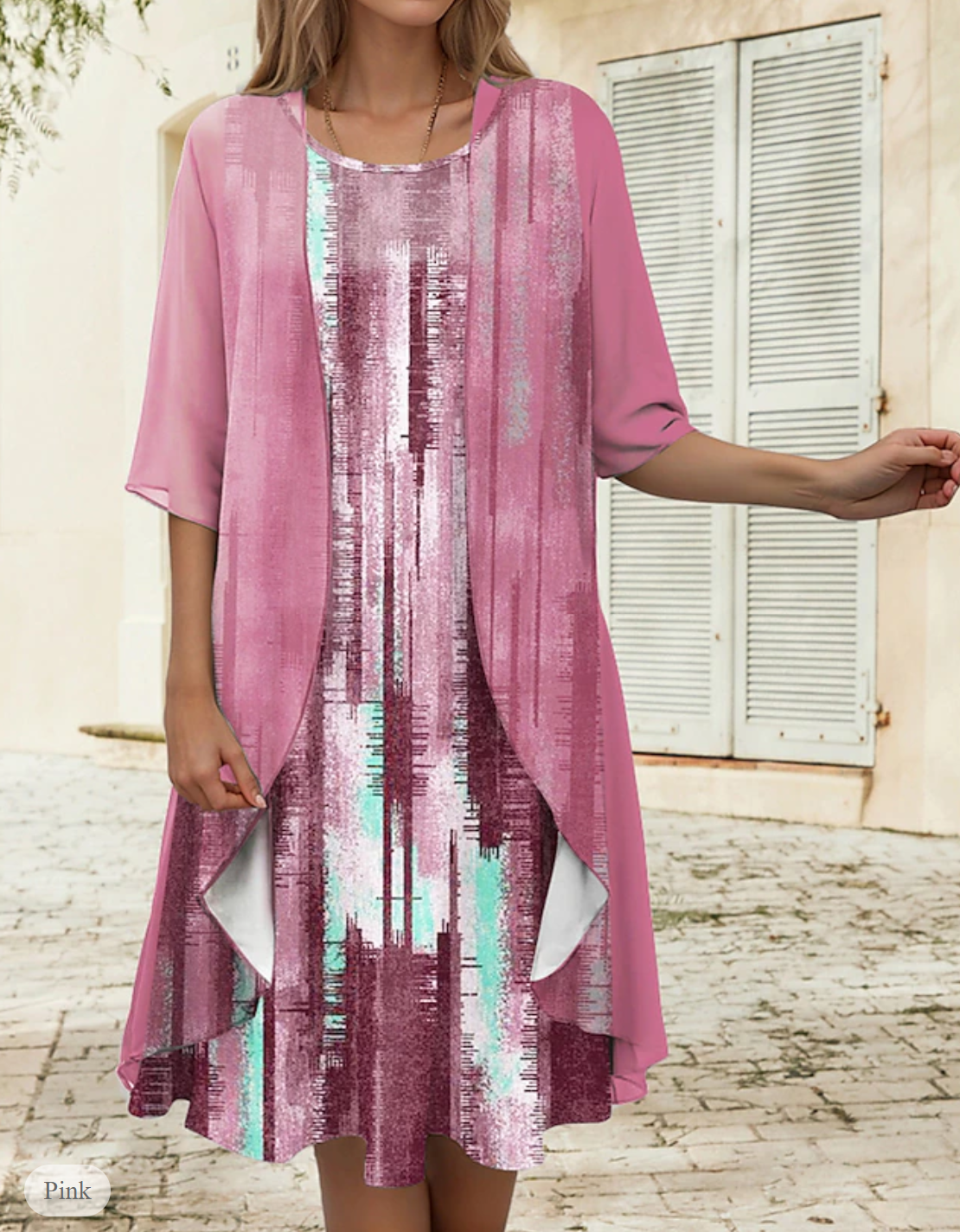 LP | Two-piece linen dress