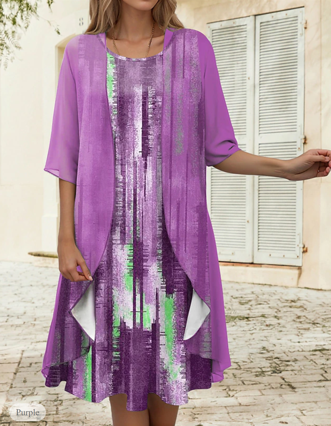 LP | Two-piece linen dress