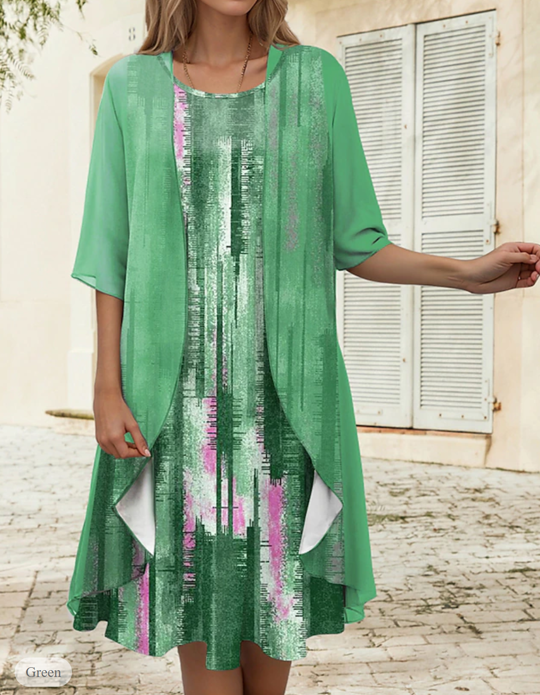 LP | Two-piece linen dress