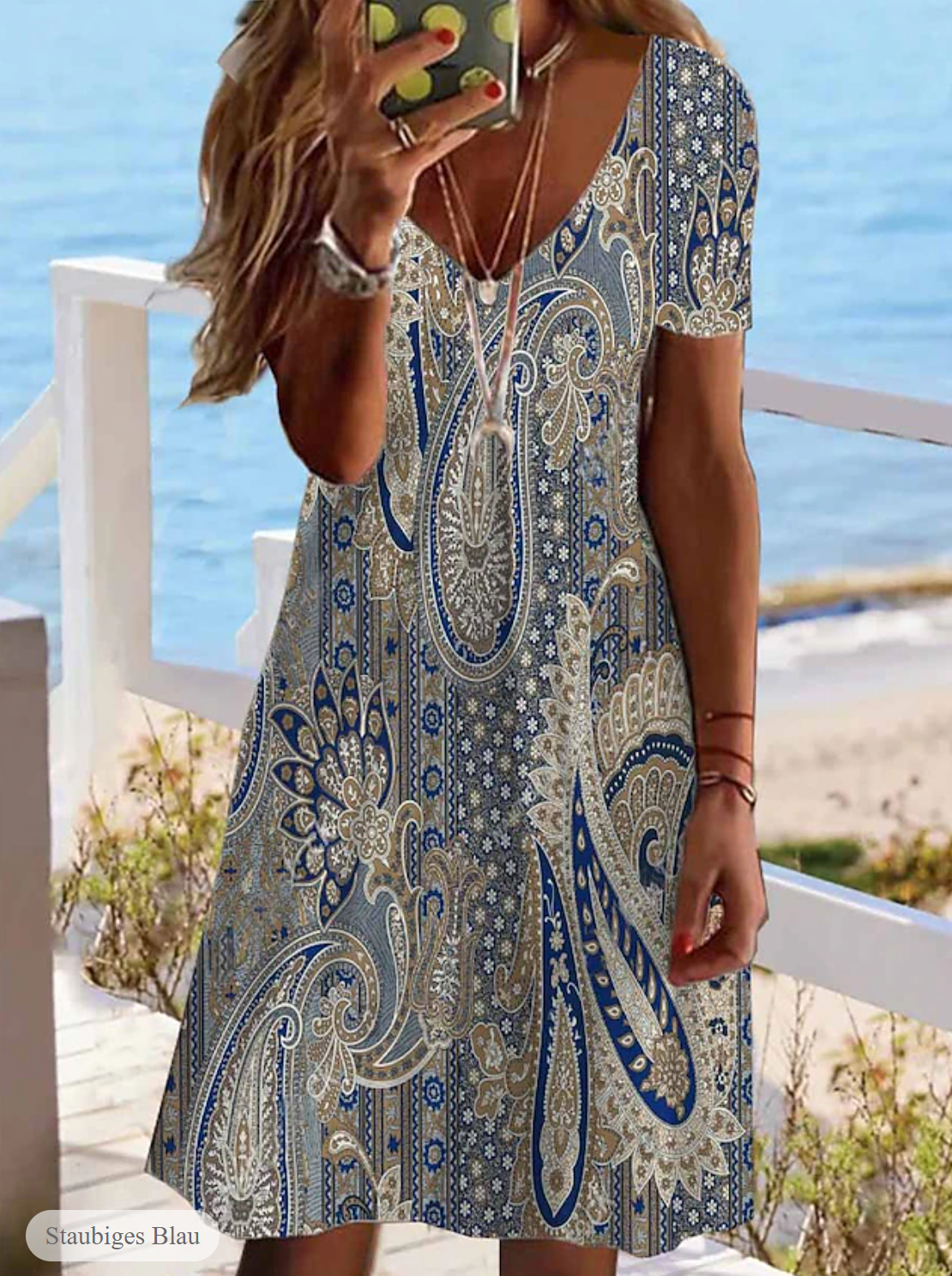 LP | Printed short-sleeved dress