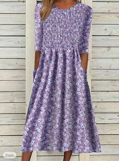 LP | Casual spring dress with floral print
