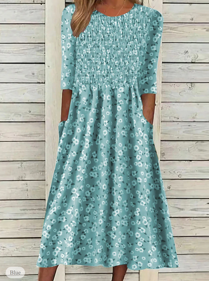 LP | Casual spring dress with floral print
