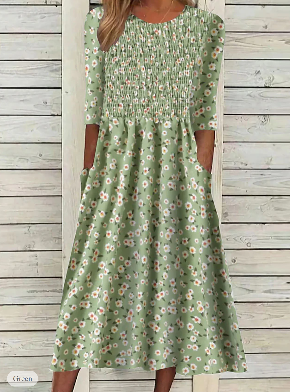 LP | Casual spring dress with floral print