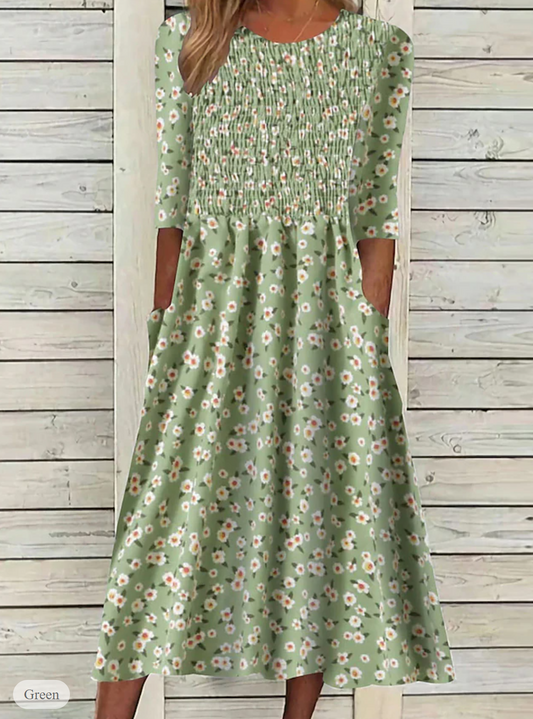 LP | Casual spring dress with floral print