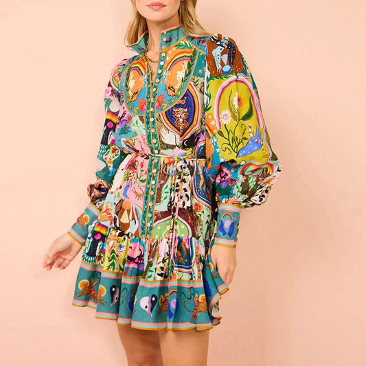 LP | Colorful spring dress