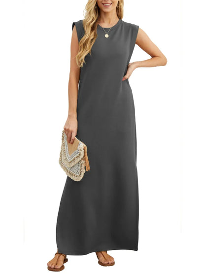 loose-fitting casual dress without folds