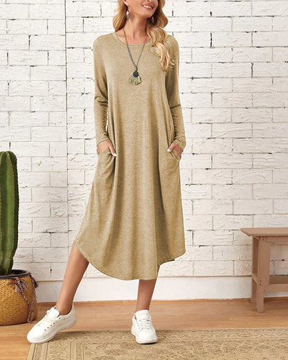 Mc | fitted dress with long sleeves