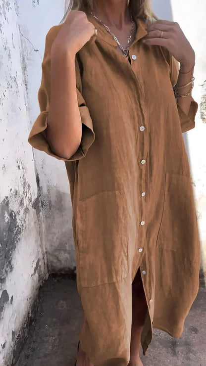 LD Long Casual shirt dress
