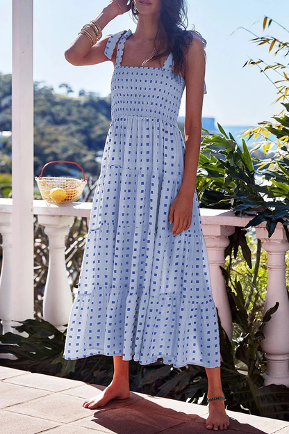 Mc | Printed dresses with thin straps and urban fashion patches.