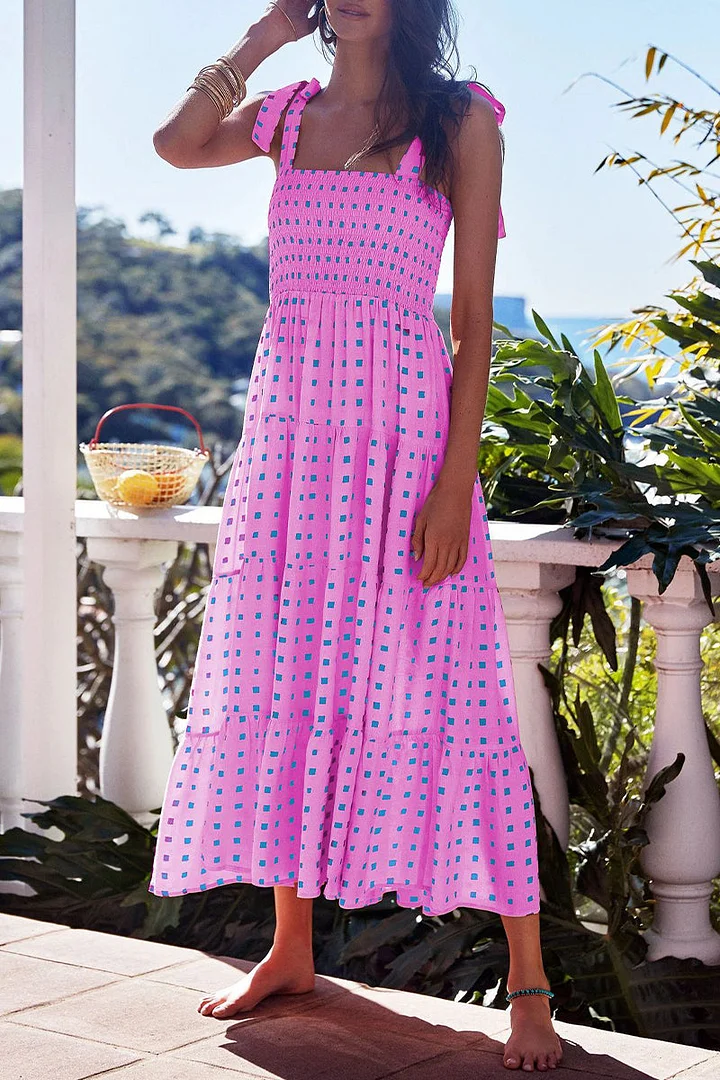 Mc | Printed dresses with thin straps and urban fashion patches.