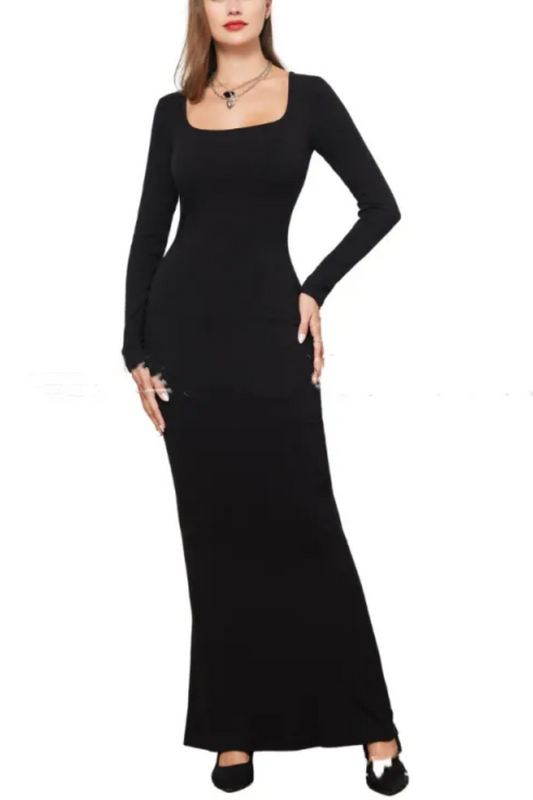 Élise | Long Sleeve Sculpting Dress