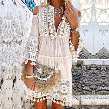 Mc | Boho Lace Mini Dress