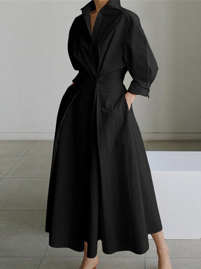 LD | Elegant maxi dress with sophisticated draping