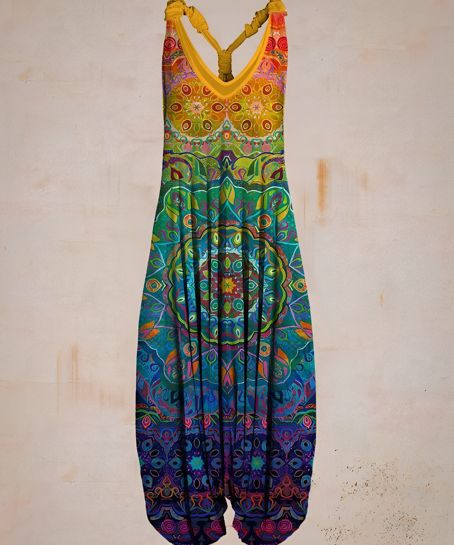 Casual jumpsuit in bohemian style