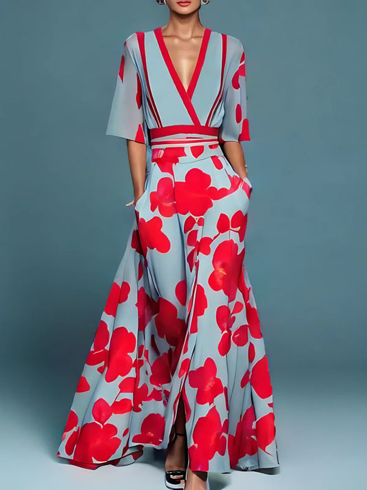 Elise��� | Elegante vestido floral de cartera