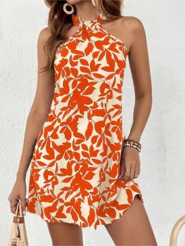 Mc | Sleeveless Printed Mini Dress