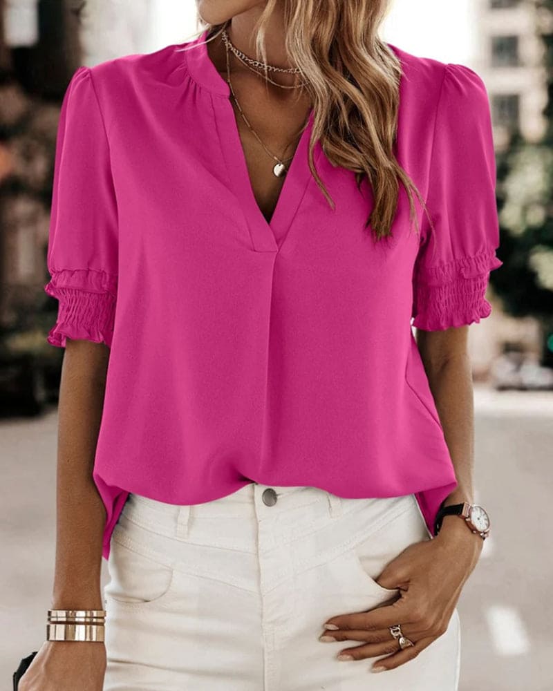 Elara | Women's chic V-neck blouse