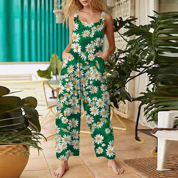 Henrietta - Women's floral jumpsuit
