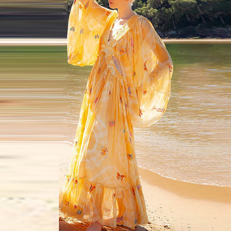 Mc | Elegant floral patterned dress for women