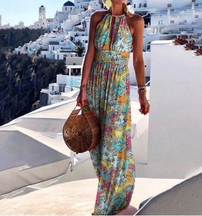 Mc | Elegant dress with strap and floral print