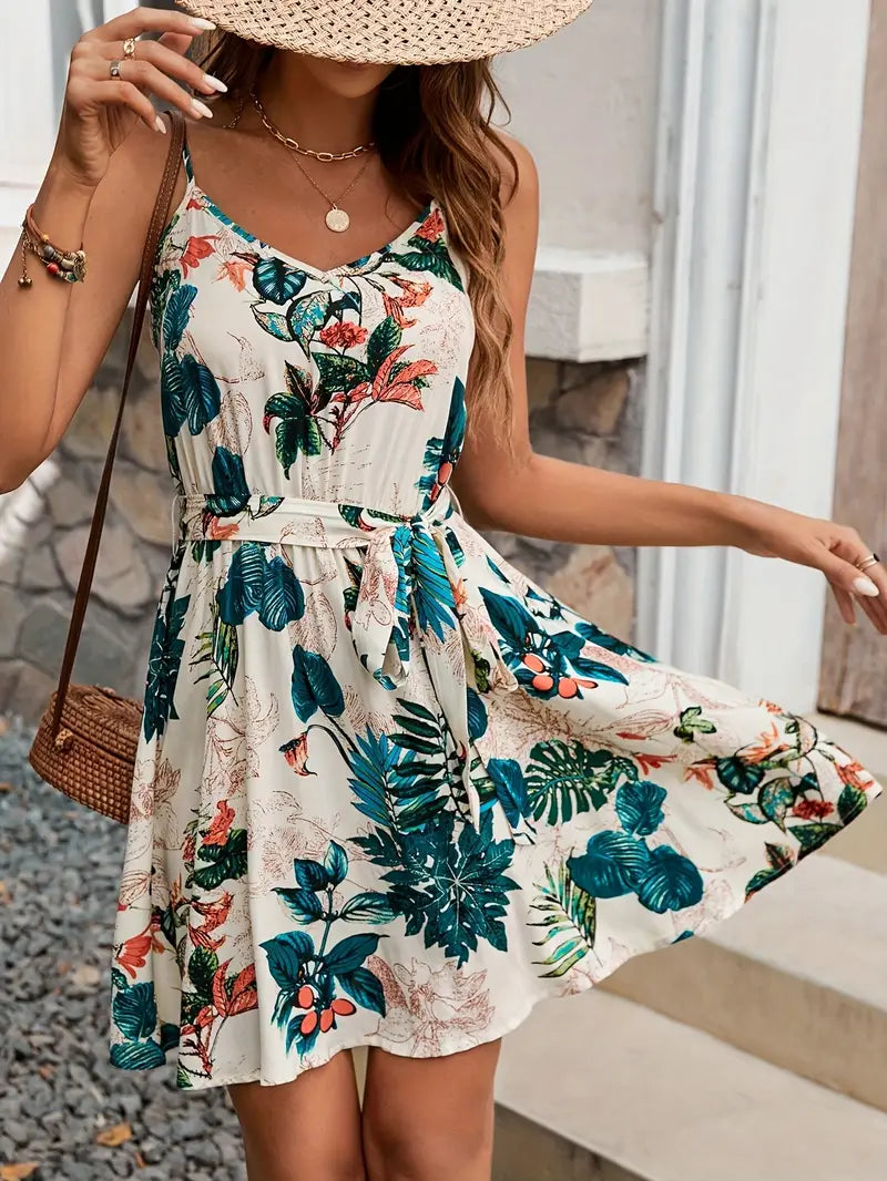 LP | Charming dress with tropical print