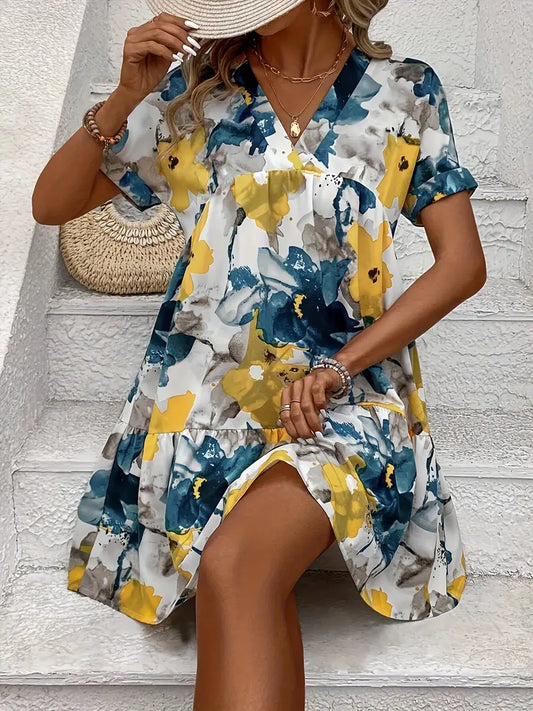 LP | Airy mini dress with floral print