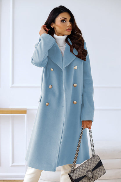 Clara | Chic and Comfortable Women's Double-Breasted Wool Coat
