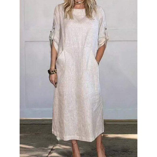 LP | Simple, loose-fitting midi dress