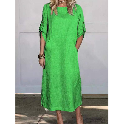 LP | Simple, loose-fitting midi dress