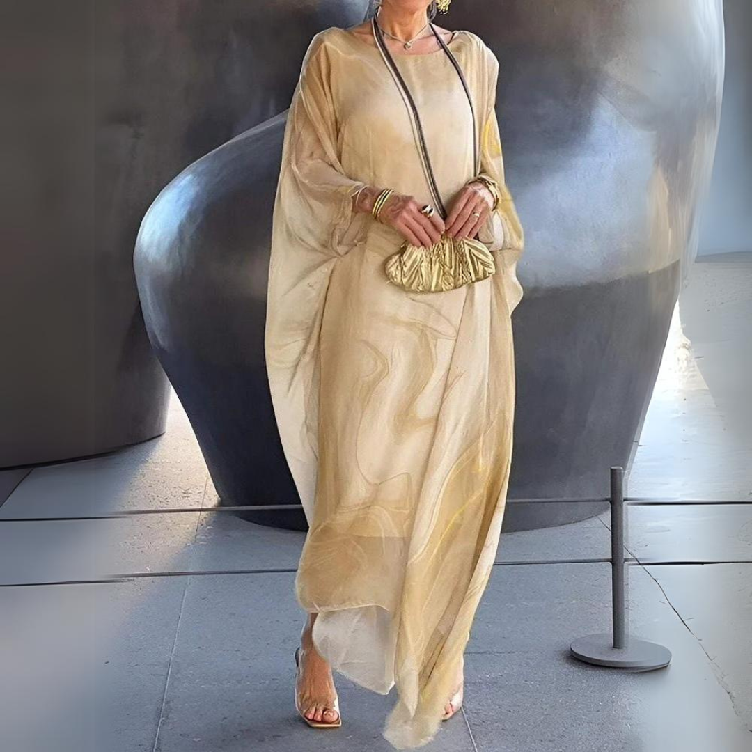 LP | Elegant silk chiffon dress