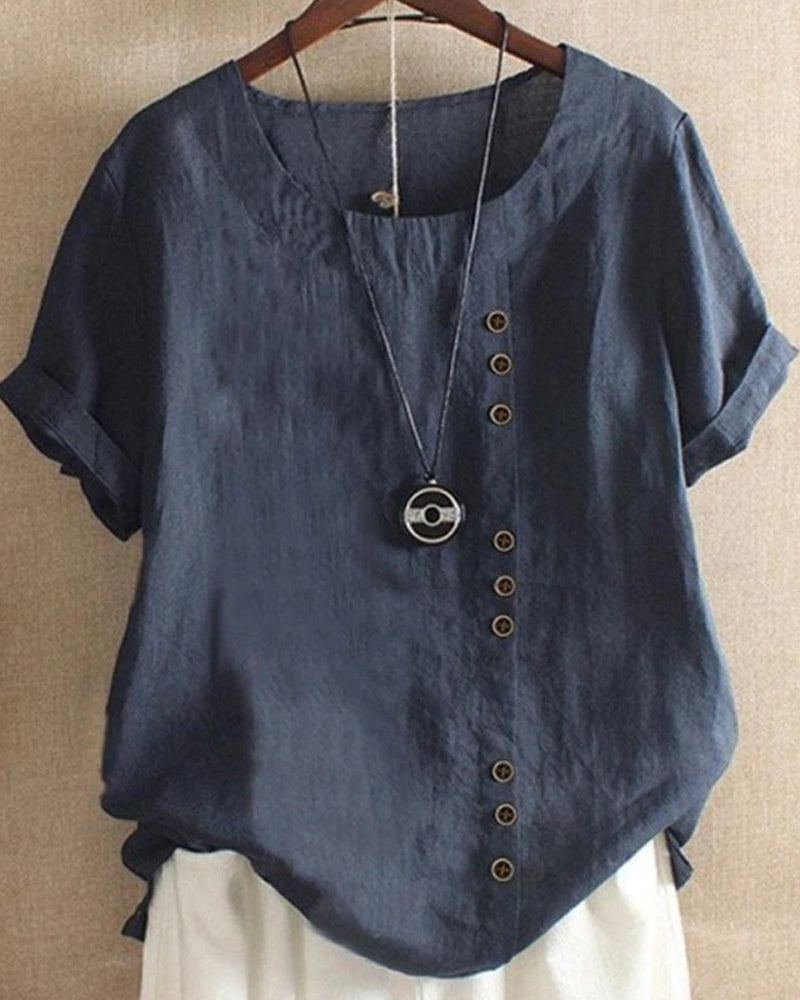 Women's short-sleeved blouse