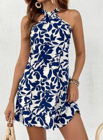 Mc | Sleeveless Printed Mini Dress